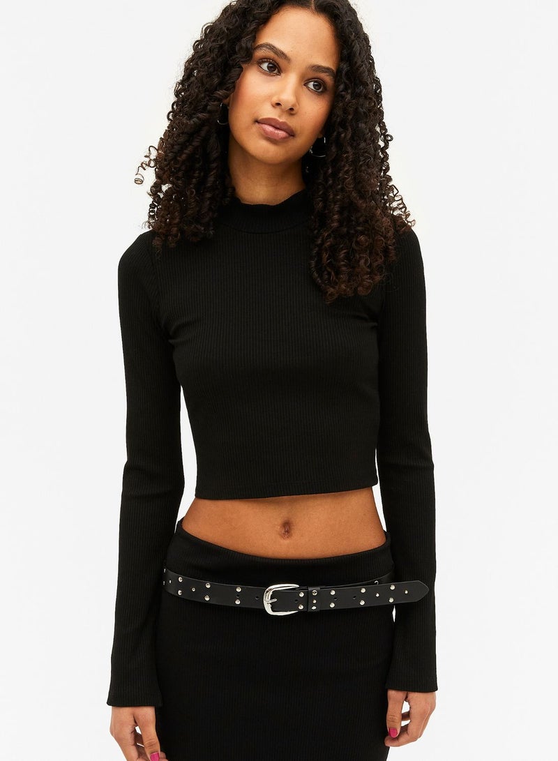 High Neck Crop Top