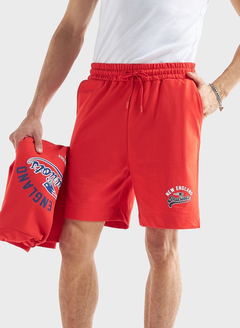 New England Patriots Print Shorts