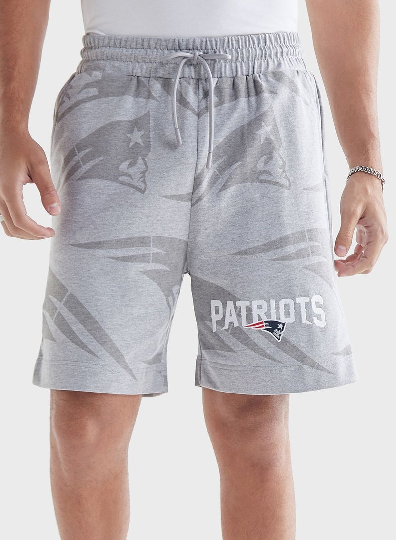 The New England Patriots Print Shorts