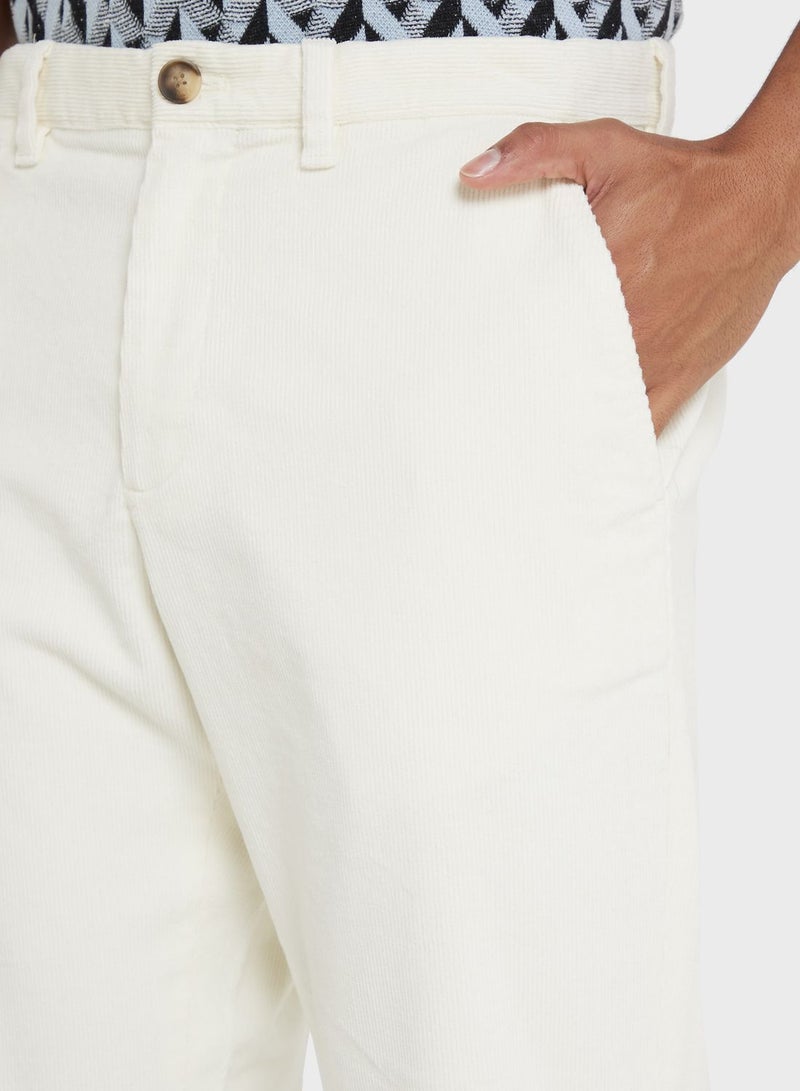 Essential Regular Fit Cord Pants