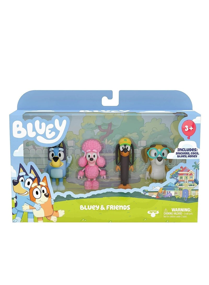 Bluey & Friends S3 Figure 4pack