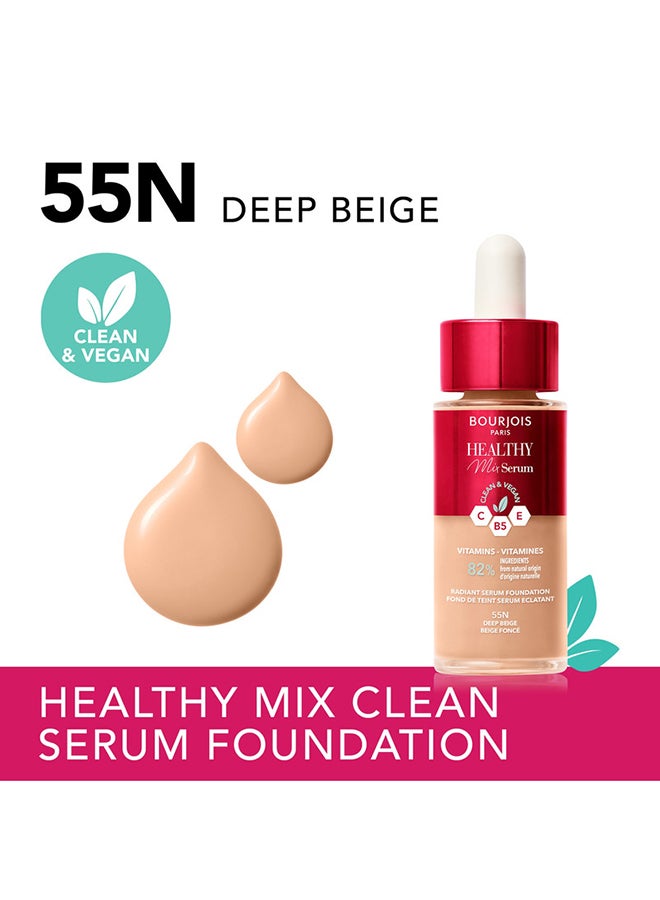 Healthy Mix Serum Foundation - 55N - Deep Beige