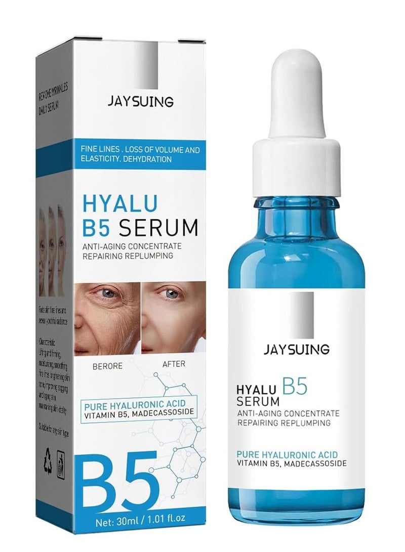 Hyalu B5 Hyaluronic Acid Serum for Face, with Vitamin B5. Anti-Aging Serum Concentrate for Fine Lines. Hydrating, Repairing, Replumping. Suitable for Sensitive Skin