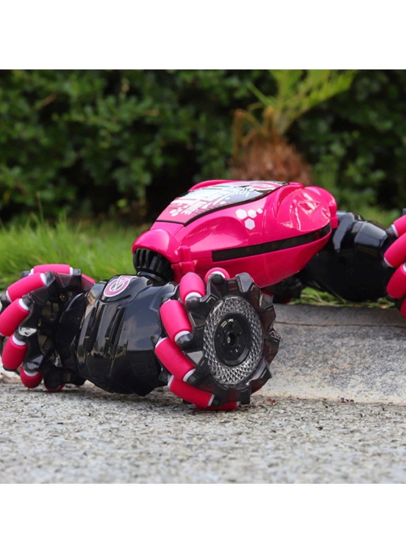 Remote Control Stunt Car with Gesture Control and Rechargeable Battery Red