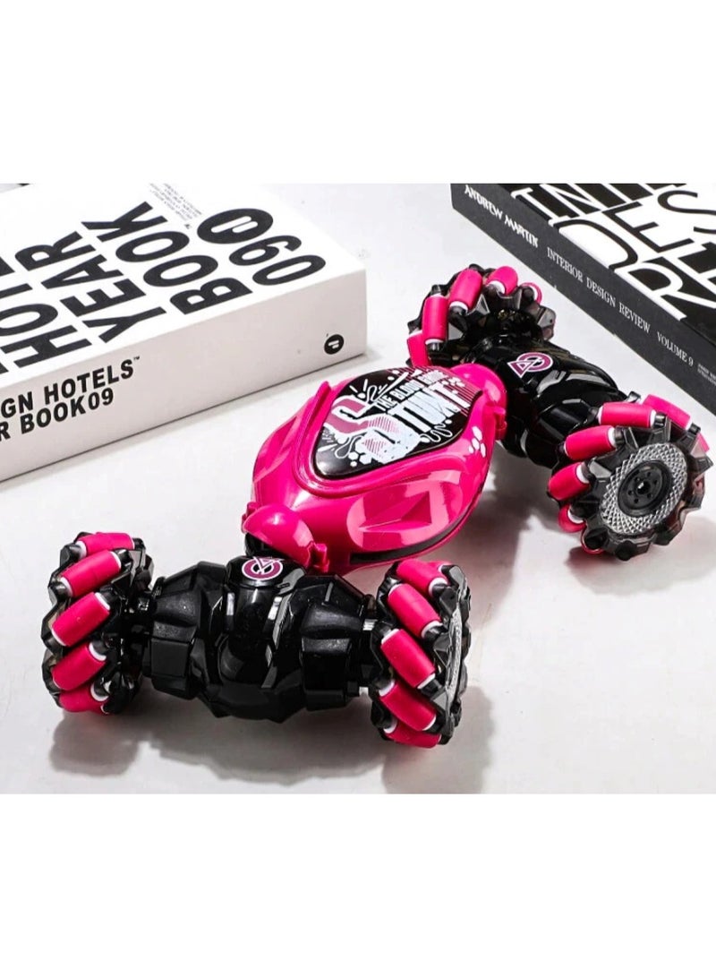 Remote Control Stunt Car with Gesture Control and Rechargeable Battery Red