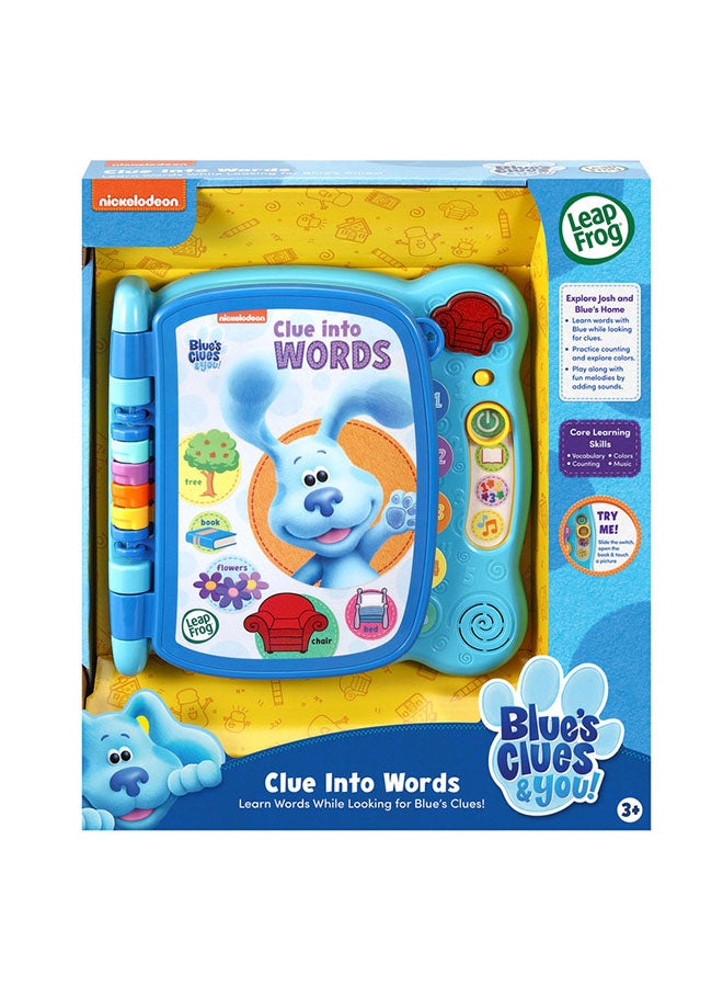 Blue's Clues Reading Time and You! Clue Into Words Learning E-Book - Interactive Educational Toy for Preschoolers Aged 3 and above, Multicolored