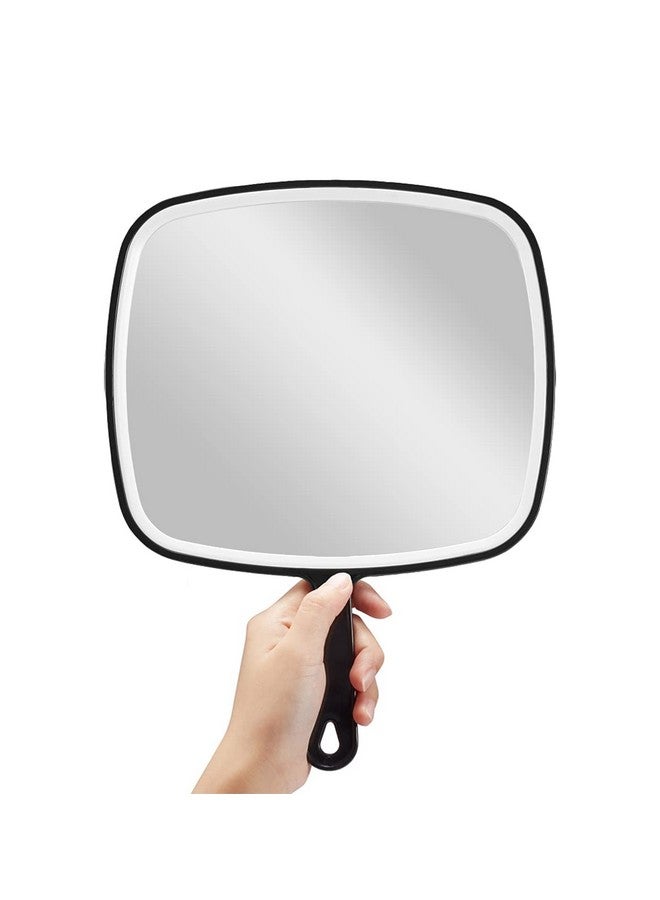 Hand Mirror Extra Large Black Handheld Mirror With Handle 9 W X 12.4 L