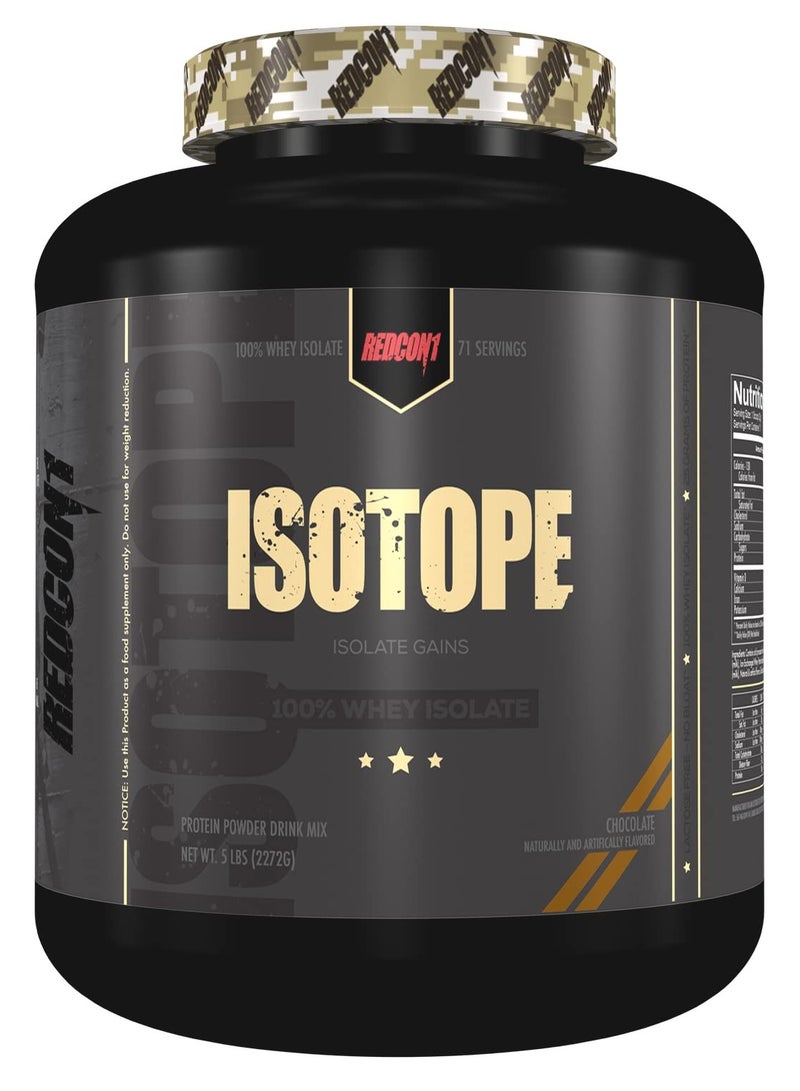 Isotope,Whey protein isolate ,Muscle Mass, Chocolate, 5 LB