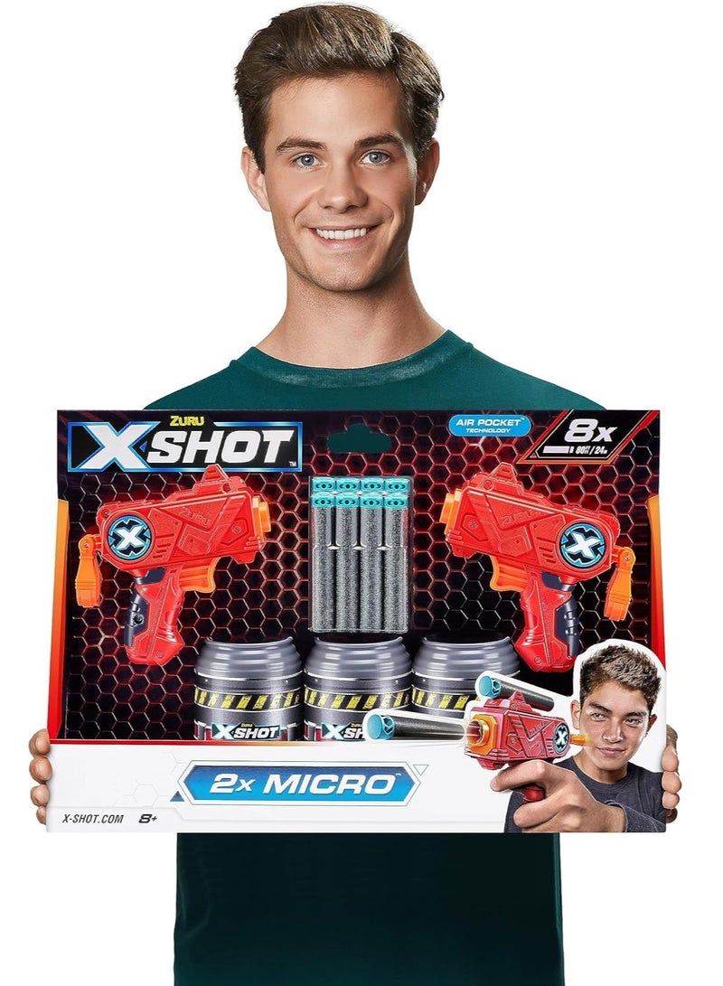 X-Shot Excel Double Micro Dart Gun Shootout Set