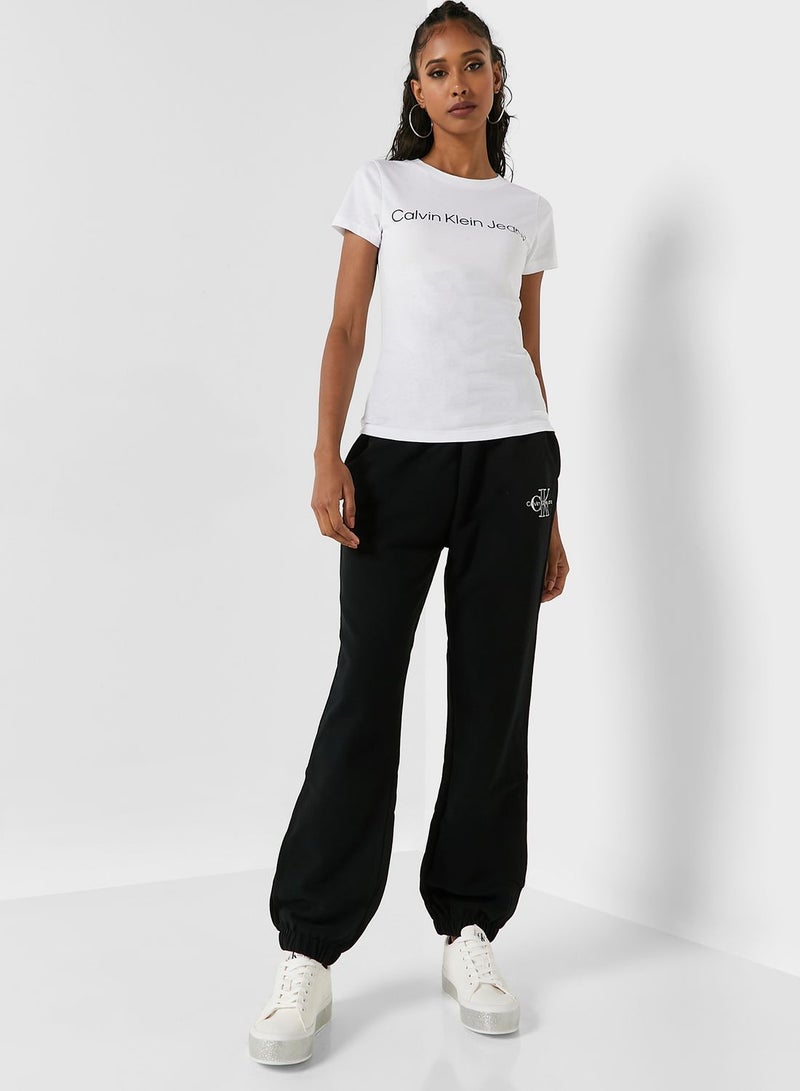 Round Neck Logo T-shirt 2 Pack