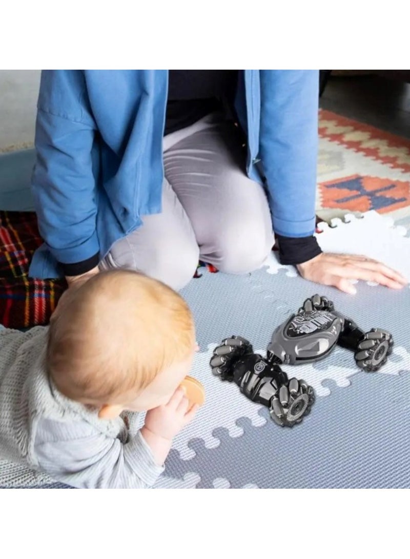 Remote Control Stunt Car with Gesture Control and Rechargeable Battery Grey