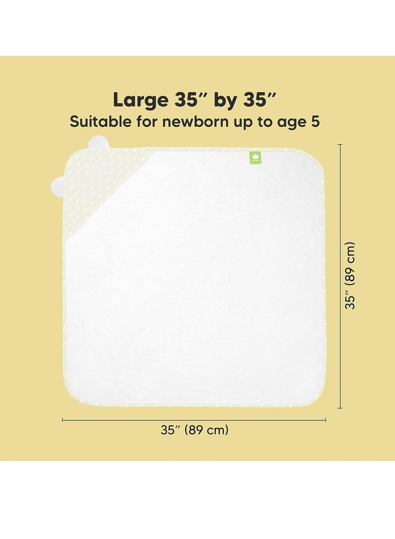 KeaBabies Baby Hooded Towel - Bamboo Baby Towel Organic Bamboo Towel -Baby Bath Towel with Hood for Girls, Babies, Newborn Boys, Toddler (Rainbow)