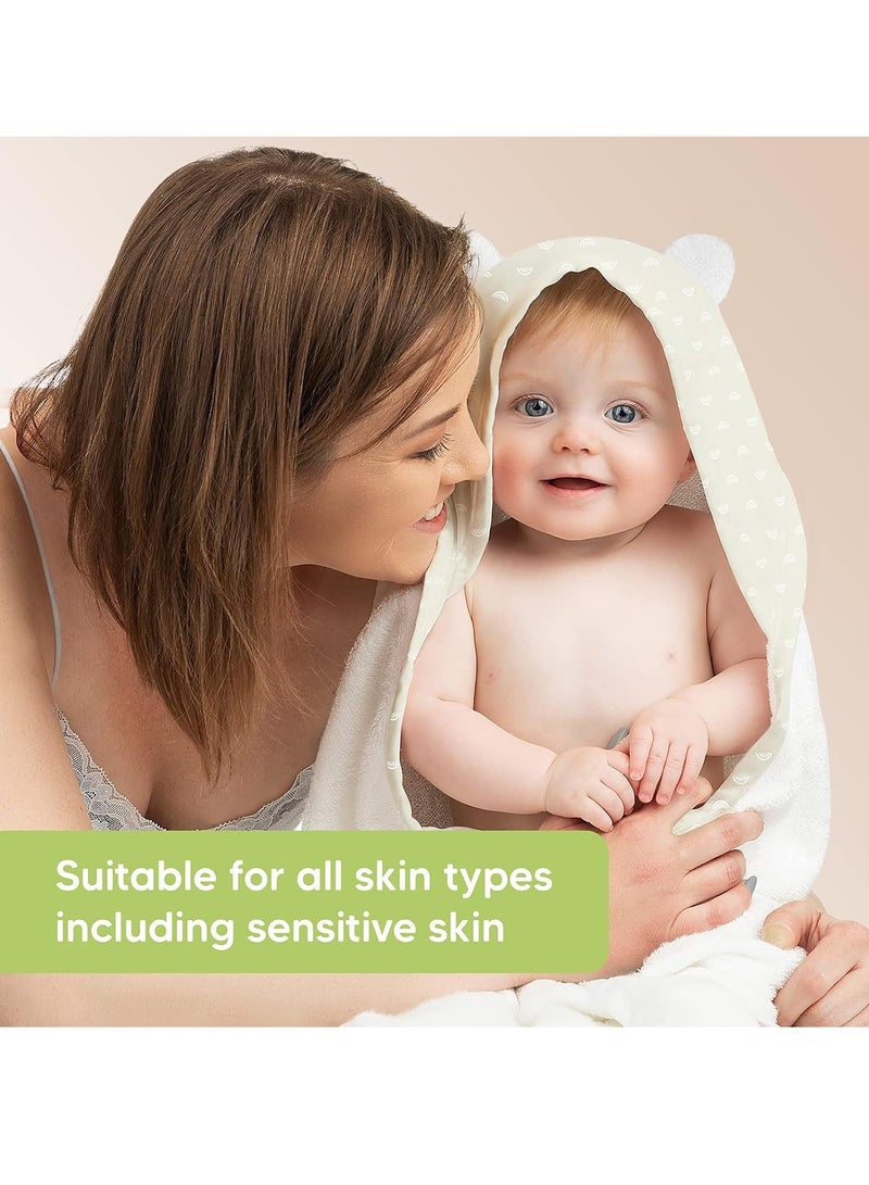 KeaBabies Baby Hooded Towel - Bamboo Baby Towel Organic Bamboo Towel -Baby Bath Towel with Hood for Girls, Babies, Newborn Boys, Toddler (Rainbow)