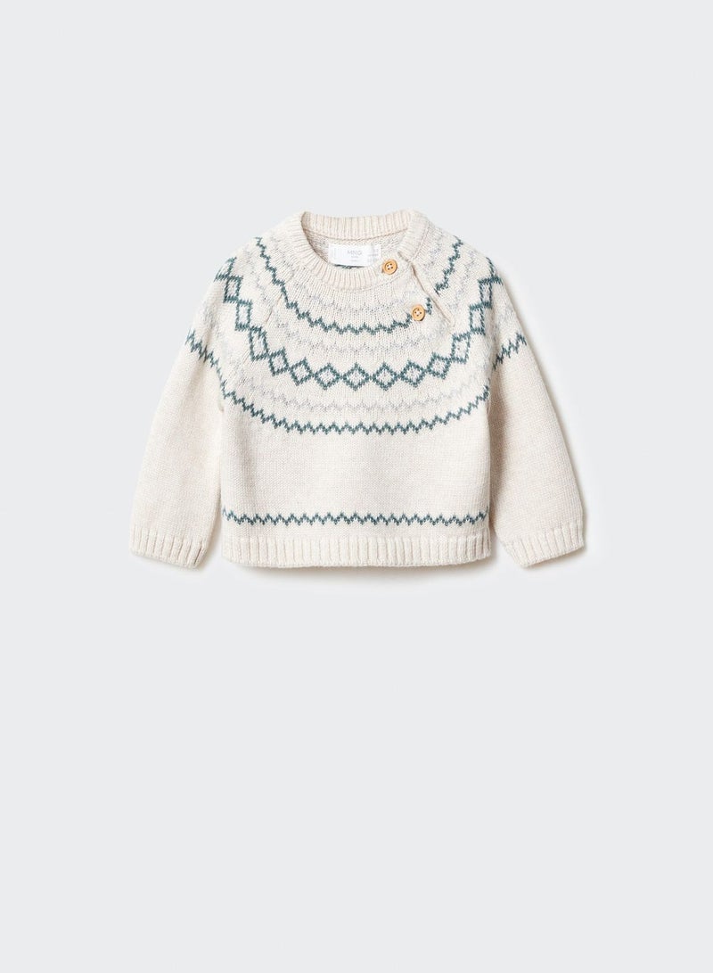 Infant Contrast Knitted Sweater