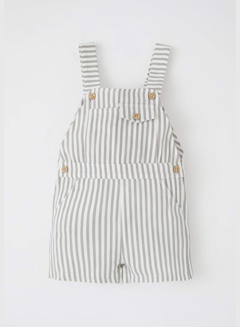Strappy Striped Dungarees