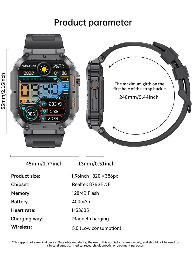 Smart Watch for Men Bluetooth Calling 1.95