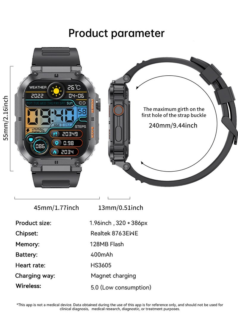 Smart Watch for Men Bluetooth Calling 1.95