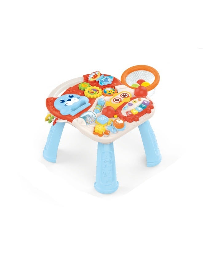 Baby Learning Walker And Removable Play Panel Early Education Activity Center with Lights and Sounds Music Learning Toys