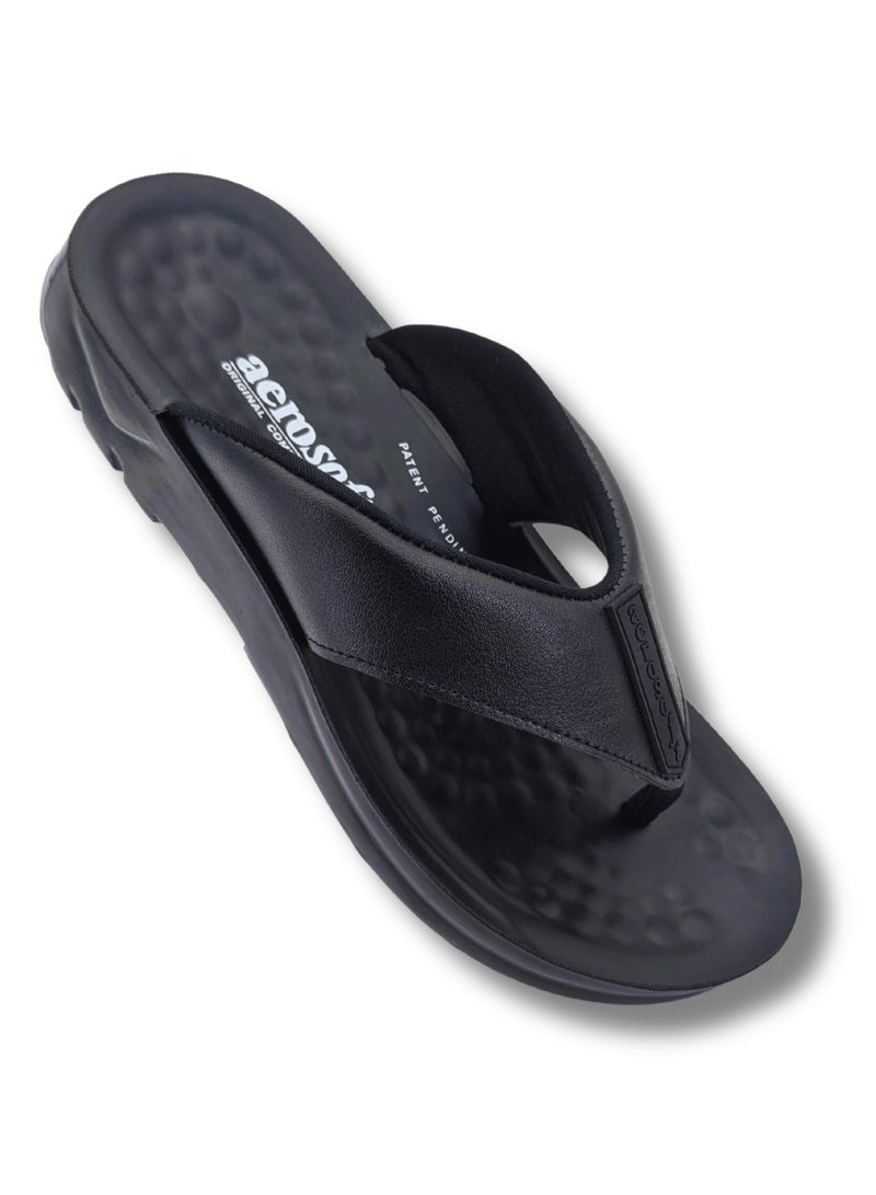 Aerosoft Men's Slippers A5101 Black