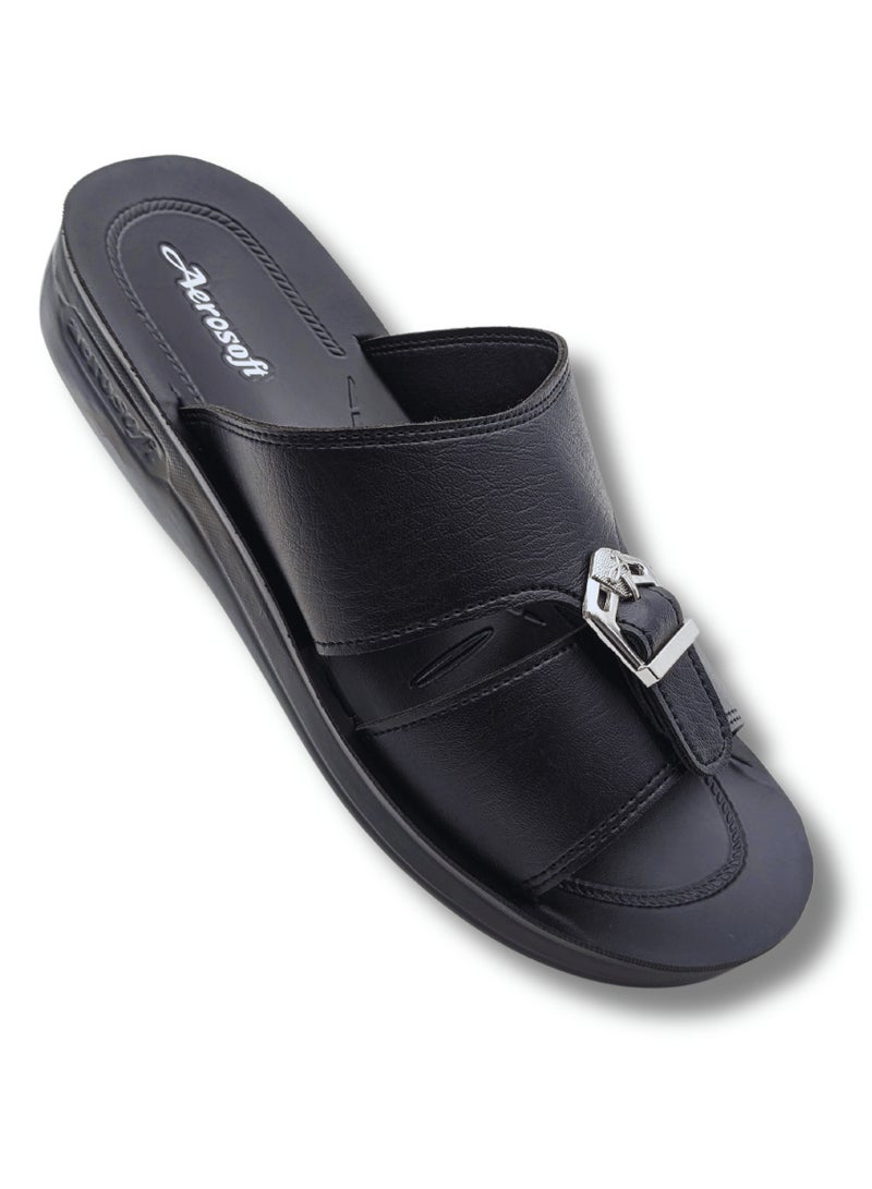 Aerosoft Men's Slippers A5801 Black