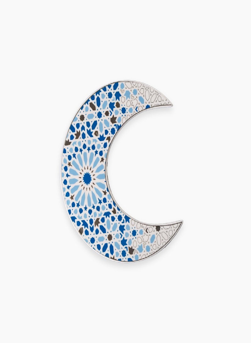 Rosa Nogoum Crescent Serving Dish with lid|Suitable Ramadan and Eid Decoration & Celebration|Perfect Festive Gift for Home Decoration in Ramadan, Eid, Birthdays, Weddings.