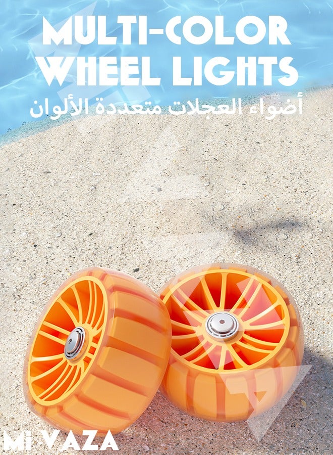 Kids Three Wheel Scooter With Light Up LED Wheels For Toddlers Girls & Boys, 3 Adjustable Height , Lean To Steer, Extra-wide Deck, Light Up Wheels For Children From 3-14 Years Old