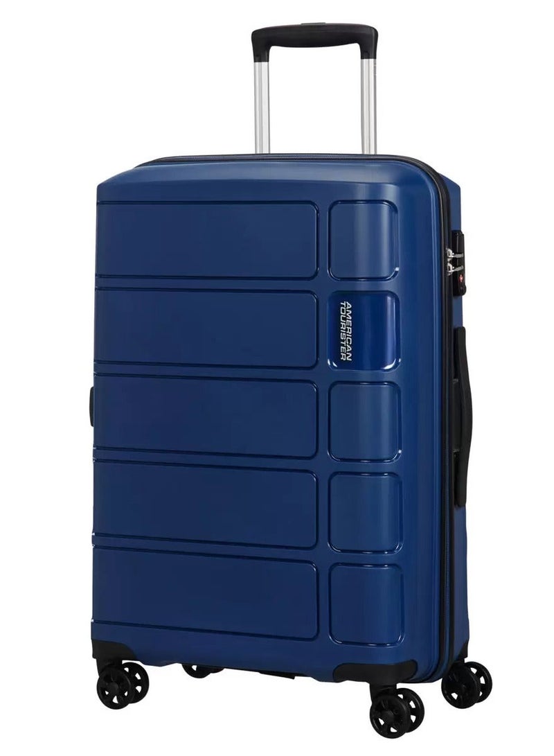 3-Piece Summer Splash Hardside Luggage Set With TSA Lock System in Midnight Blue