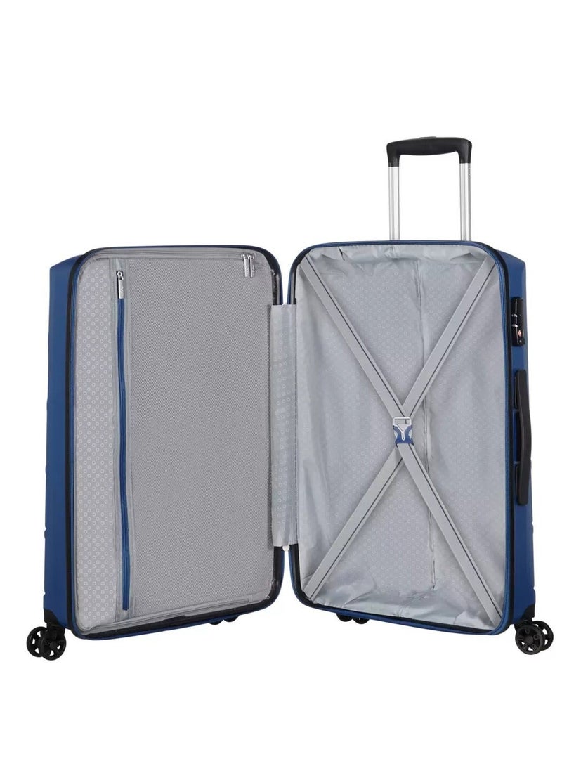 3-Piece Summer Splash Hardside Luggage Set With TSA Lock System in Midnight Blue