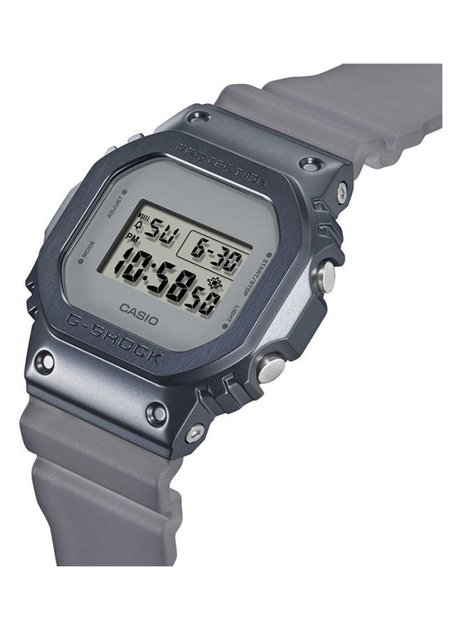 Men's Resin Strap Square Shape Digital Wrist Watch GM-5600MF-2DR - 43mm - Grey