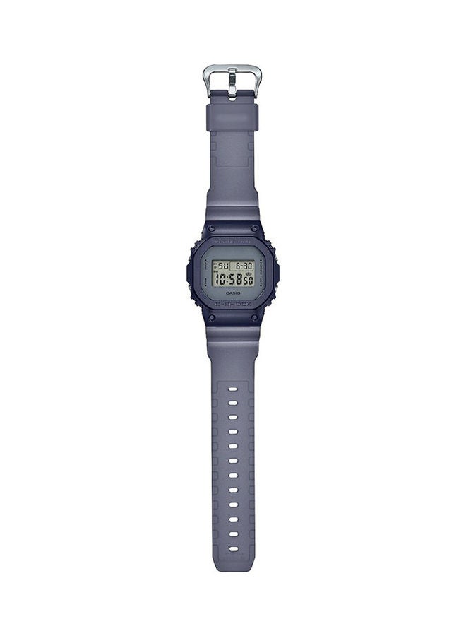 Men's Resin Strap Square Shape Digital Wrist Watch GM-5600MF-2DR - 43mm - Grey