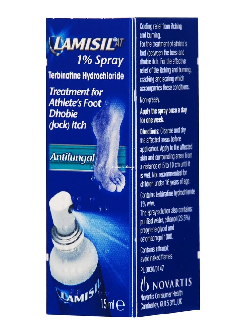 1% Spray Fot Athlete'S Foot,15Ml