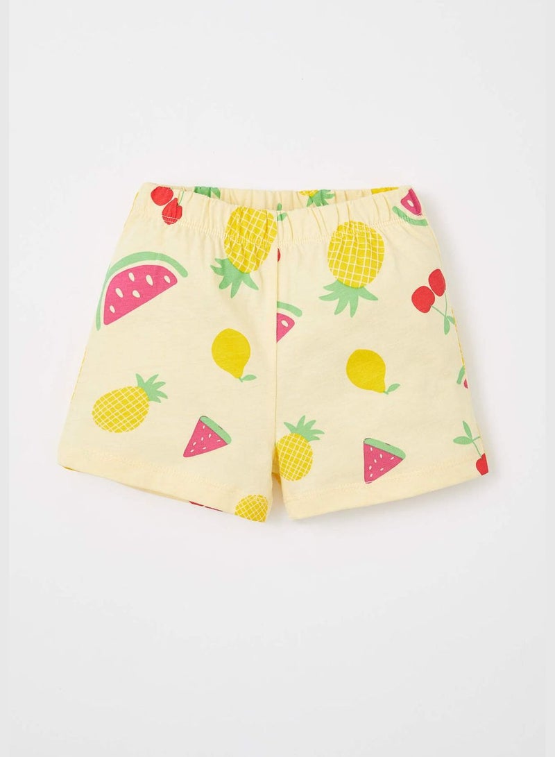 Regular Fit Sleeveless Fruit Print Pyjama Set