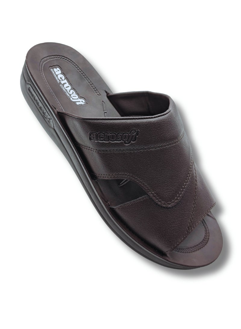 Aerosoft Men's Slippers A5807 Brown