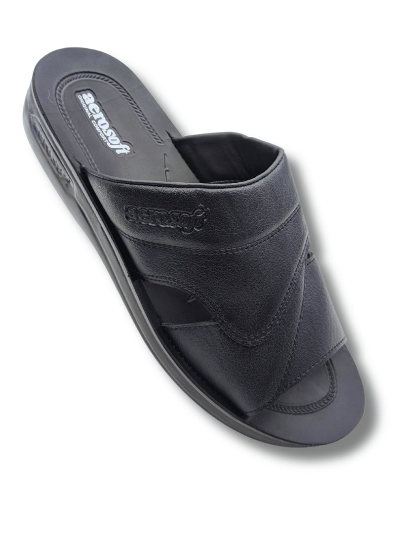 Aerosoft Men's Slippers A5807 Black