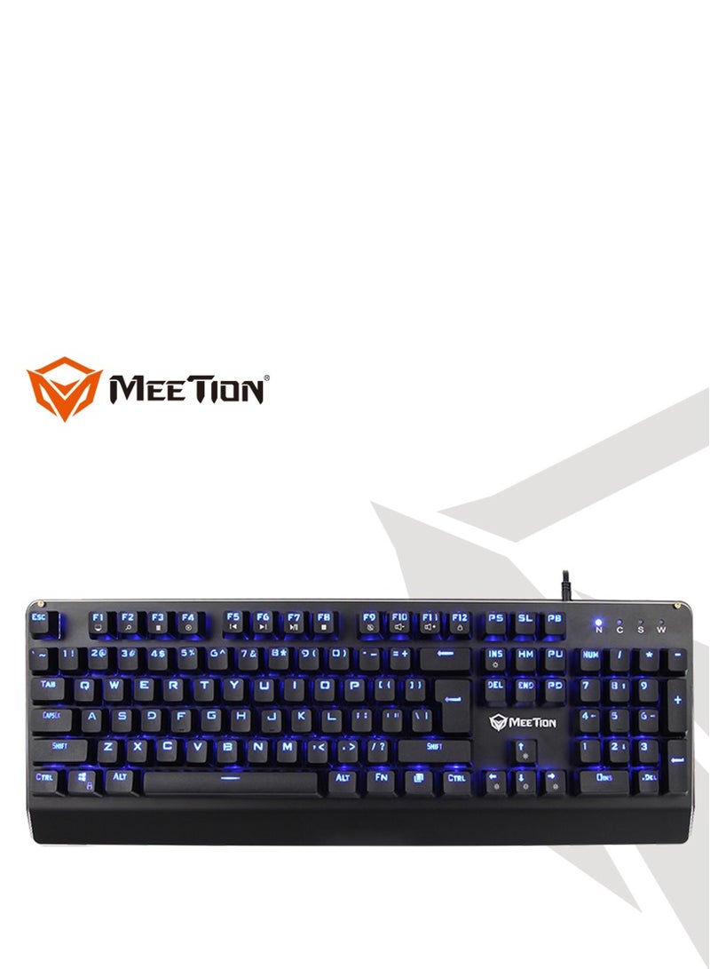 Meetion MK01 Classic original design, Full key Anti-ghosting, 12 Multimedia Shortcuts, USB braided cable, Plug & Play, System Compatible RGB Mechanical Keyboard
