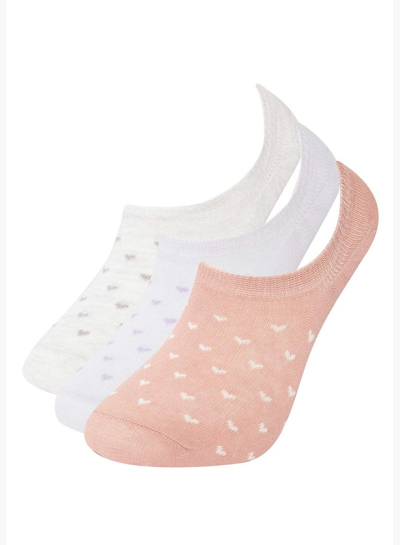 Patterned İnvisible Socks (3 Pack)