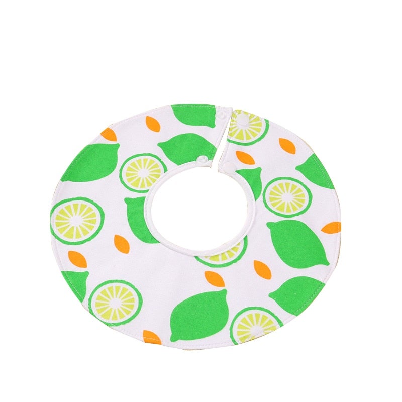 Fruit 4-Layer Waterproof 360° Circular Drool Baby's Bib