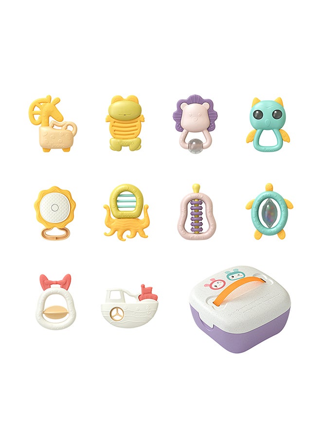 11-Piece Baby Rattle And  Storage Box