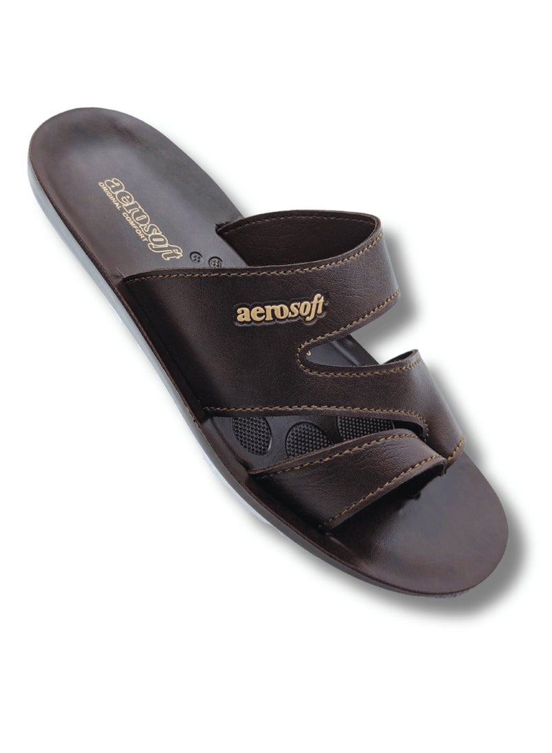 Aerosoft Men's Slippers G9023 Brown