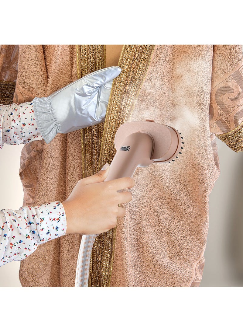 Vertical Garment Steamer, 1740W, 6 Steam Levels, 1.8L Tank for 55 Minutes of Continuous Steaming, Quick Heat-Up in 50 Sec, Adjustable Single Pole, Compact Storage 1.8 L 1740 W GST1620-B5 Rose Gold