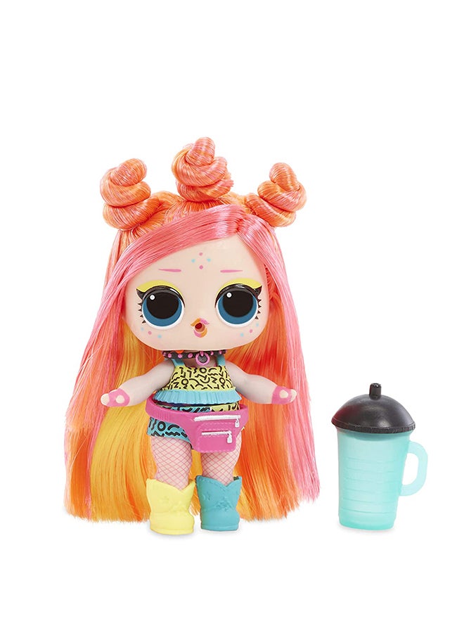 Hairgoals Makeover Doll With Accessories Set 15 Surprises, Multicolour 17x8x8cm