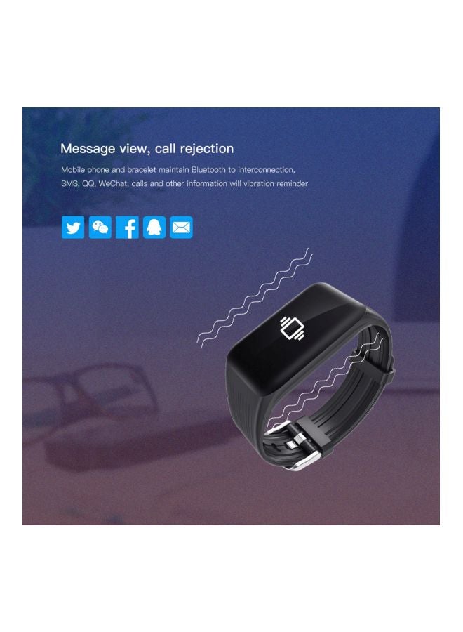105.0 mAh K1 Bluetooth Fitness Tracker Blue/Black