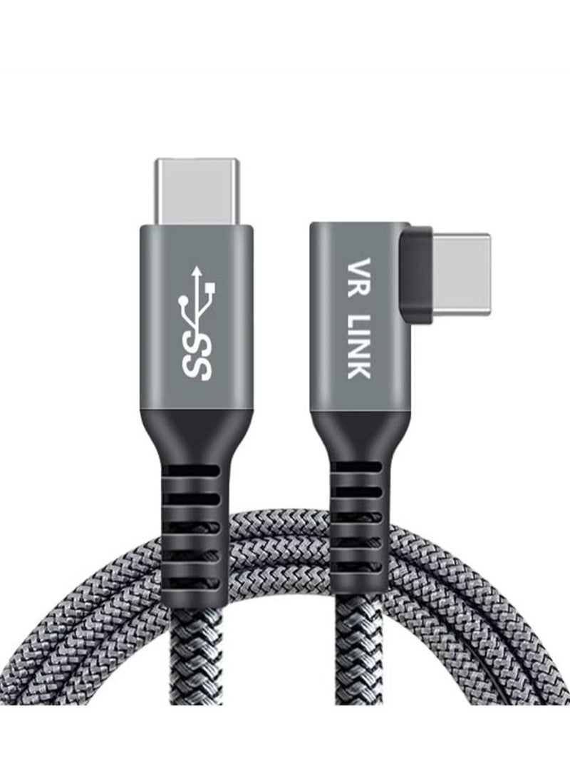 Link Cable 16FT 5M VR Headset Cable USB 3.2 Gen1 High Speed Data Transfer Fast Charging Type C to C Cable