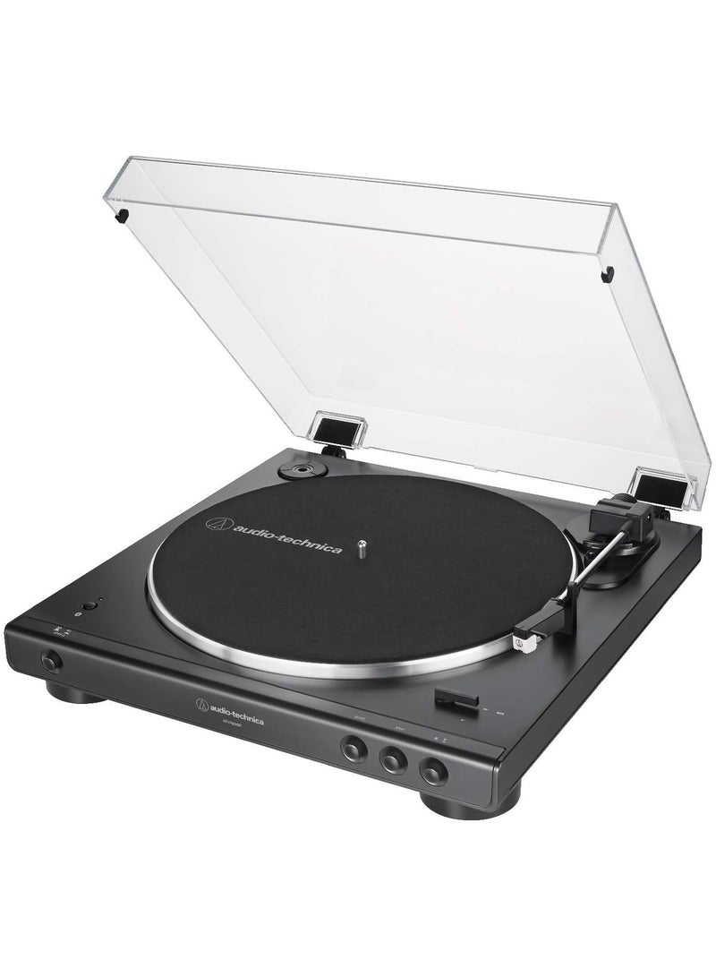 Audio Technica AT LP60XBT Full Automatic Wireless Belt Drive Turntable, Black