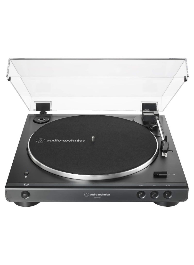 Audio Technica AT LP60XBT Full Automatic Wireless Belt Drive Turntable, Black