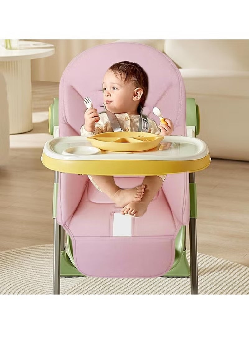 Baby leather PU dining chair seat baby table seat cushion