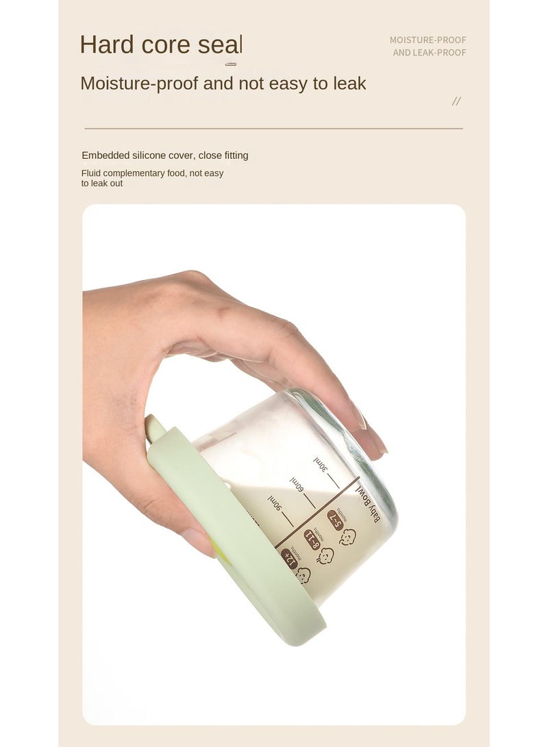 4-Piece Glass Food Storage Container Baby Complementary Food Box Set