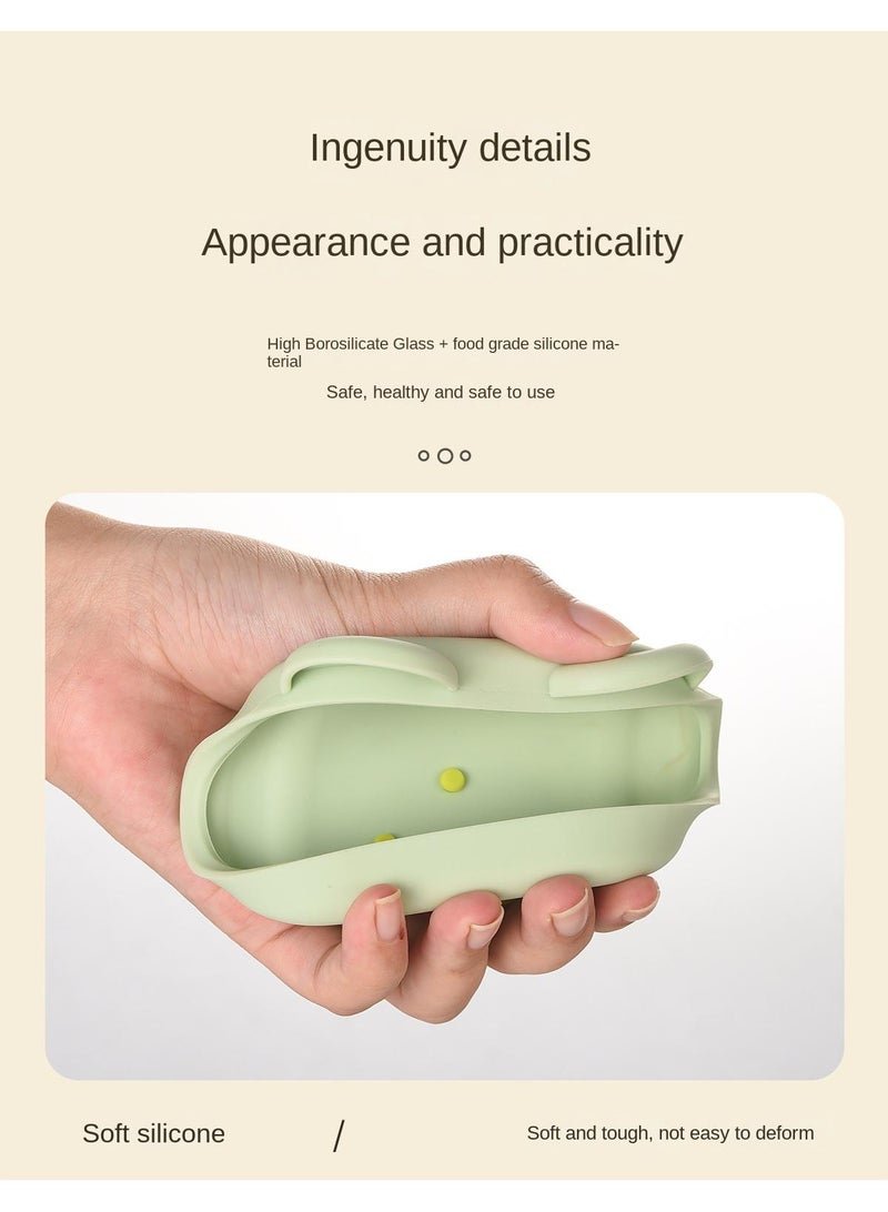 4-Piece Glass Food Storage Container Baby Complementary Food Box Set