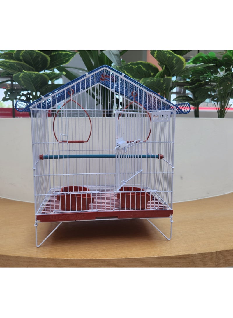 MBS Baby Small Bird Cage  Compact and Cozy Haven for Your Feathered Friend  40.64 x 38.1 x 30.48 cm