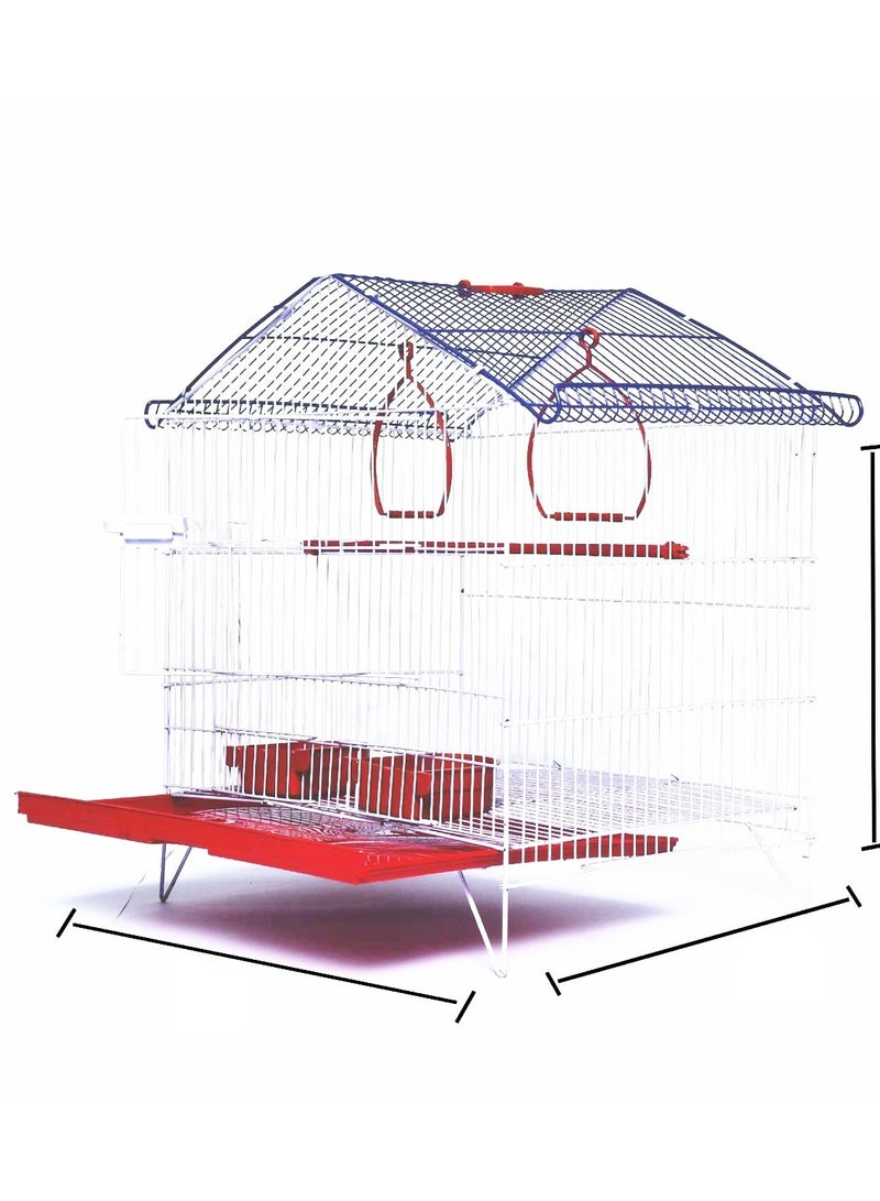 MBS Baby Small Bird Cage  Compact and Cozy Haven for Your Feathered Friend  40.64 x 38.1 x 30.48 cm